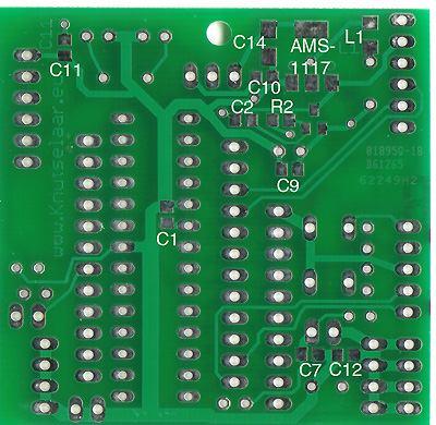 Layout ontwikkel bord voor 28PIC Breadboard