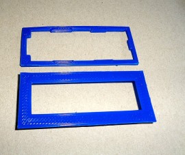 Blauwe bezel voor 16x2 LCD display