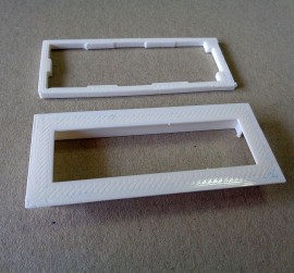 Witte bezel voor 16x2 LCD display