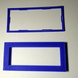 Blauwe bezel voor 20x4 LCD display