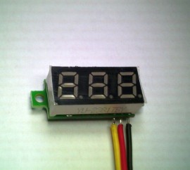 3 Draads Mini Voltmeter