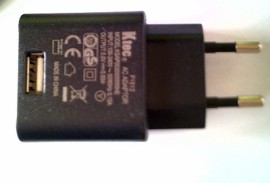 Power adapter 5V 0.55A USB