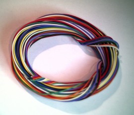 8x 1 meter 30AWG Draad