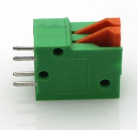 3x 2-Pins Spring Loaded Terminal Block