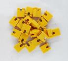 50x 2.54 mm Jumper Geel