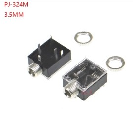 2 Stuks 3,5mm Stereo Audio Connector