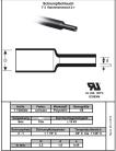 100cm Krimpkous 3,2 mm Zwart