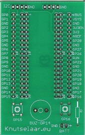 Pi-Pico Breakout board exclusief Pico