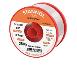 Soldeertin loodhoudend 0.7mm 250 gram