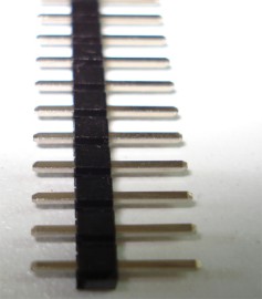 Pinheader 2.54mm  4x 1x40 pins Recht Male