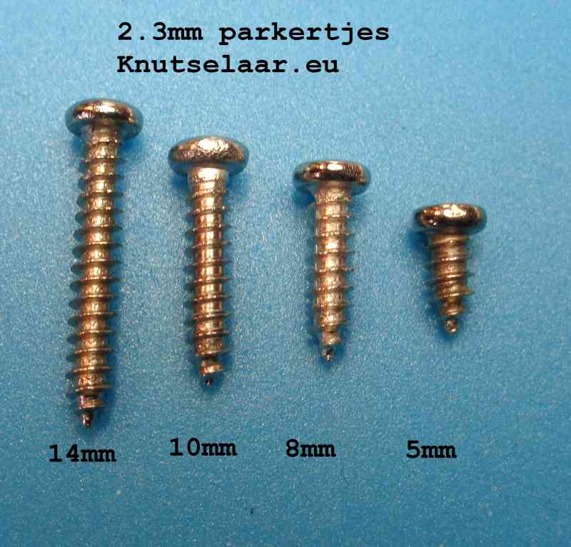 2.3mm parkerschroef lengte - Knutselaar.eu